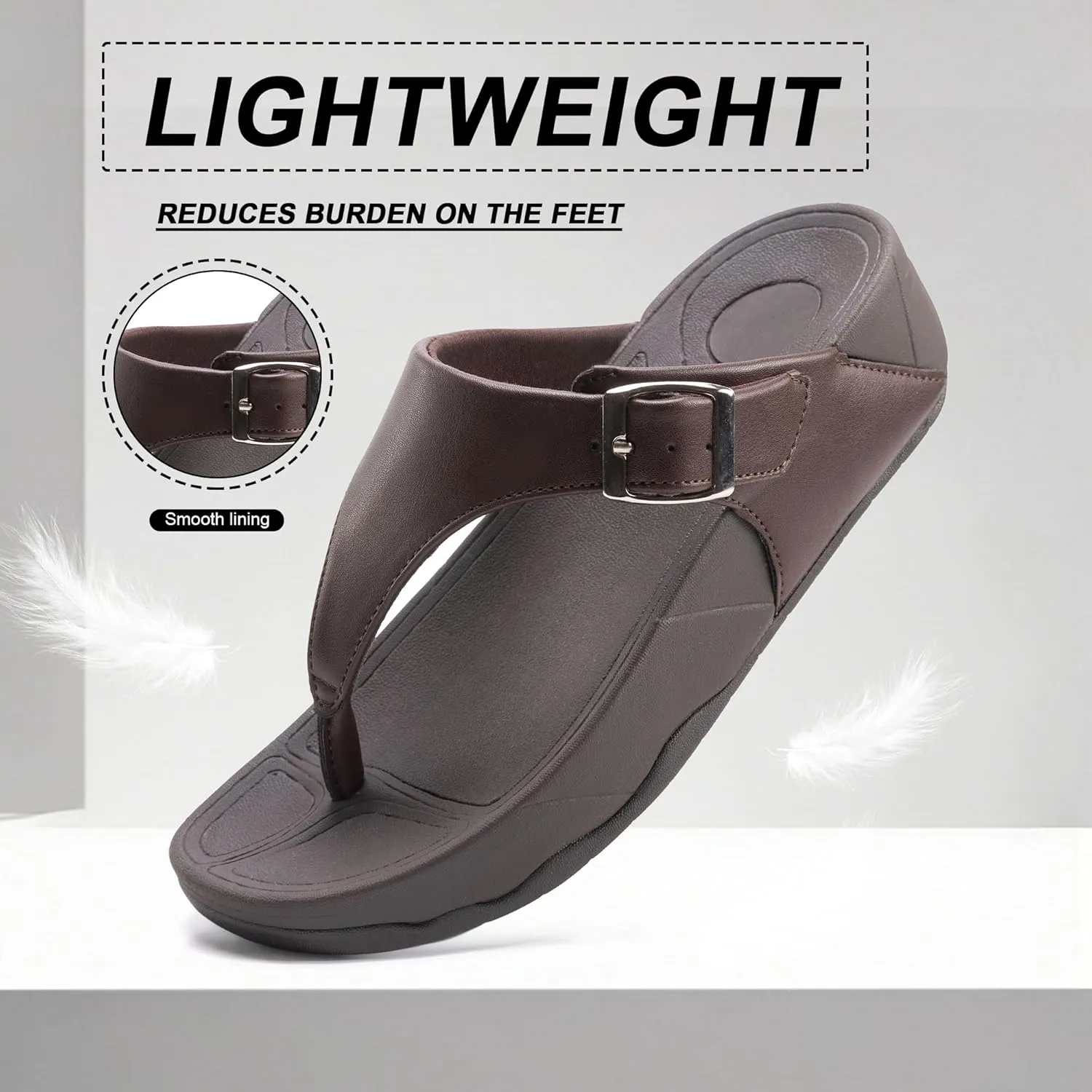 Flip Flops sandals Women Thong Sandals Arch Support Soft Flip Flop Sandal Non-Slip Beach Wedge Sandal