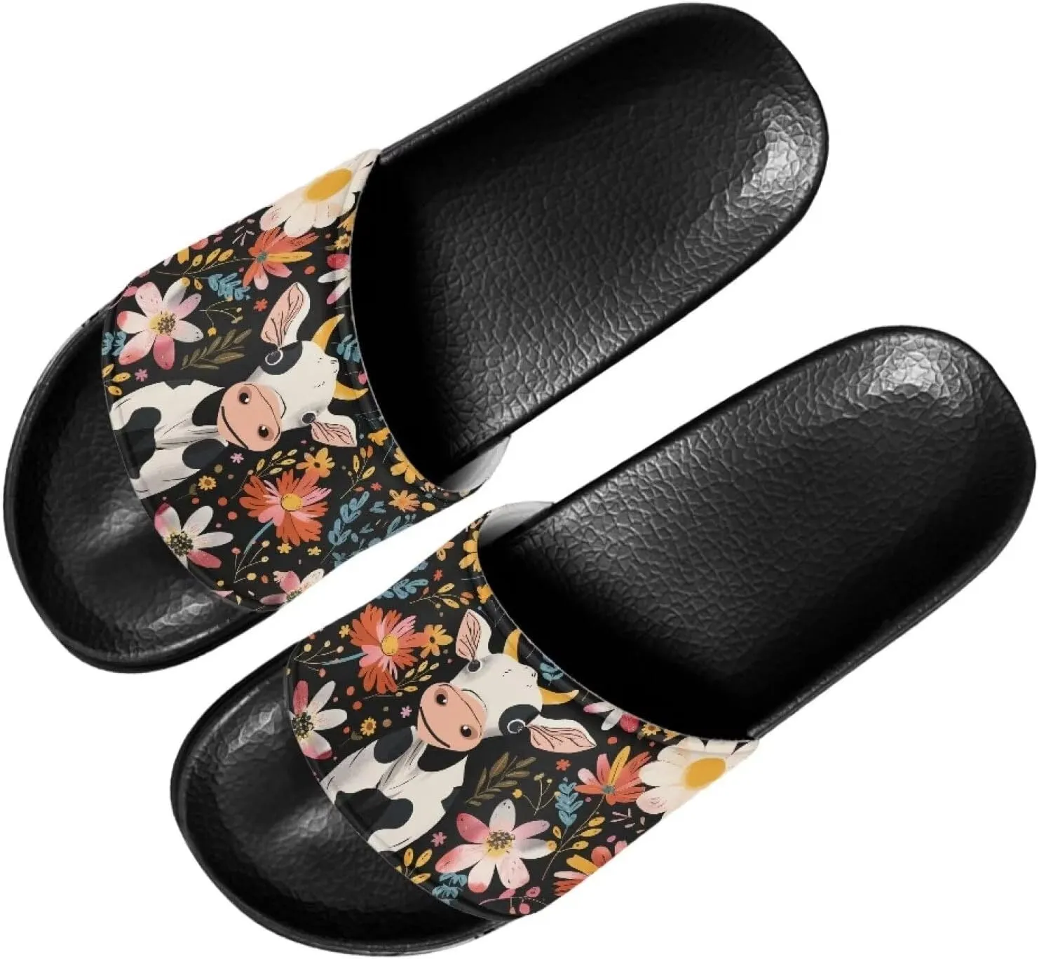 FOR U DESIGNS Sandals Women's Slippers Slides Summer House Shoes Indoor Outdoor Beach Hotel Anti-Skid Slippers