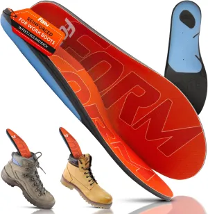 Form 220  lbs Plantar Fasciitis Insoles – Reinforced Comfort Shaped High Arch Insoles Shoe Inserts for Plantar Fasciitis Women and Men – Shock Absorption - Flat Feet Orthotic Inserts for Work Boots