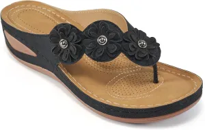 FUDYNMALC Sandals for Women Wedge Shoes: Summer Womens Platform Flip Flops Comfortable Casual Dressy Wedges Sandal