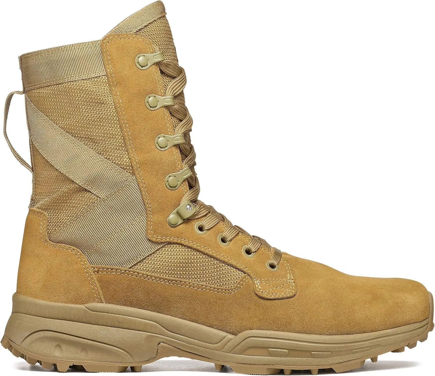 GARMONT TACTICAL T8 NFS 670 Military Combat Boots for Men and Women, Army, Air Force, AR670-1 Compliant Footwear, Lightweight, Suede Leather, Coyote, Size 4