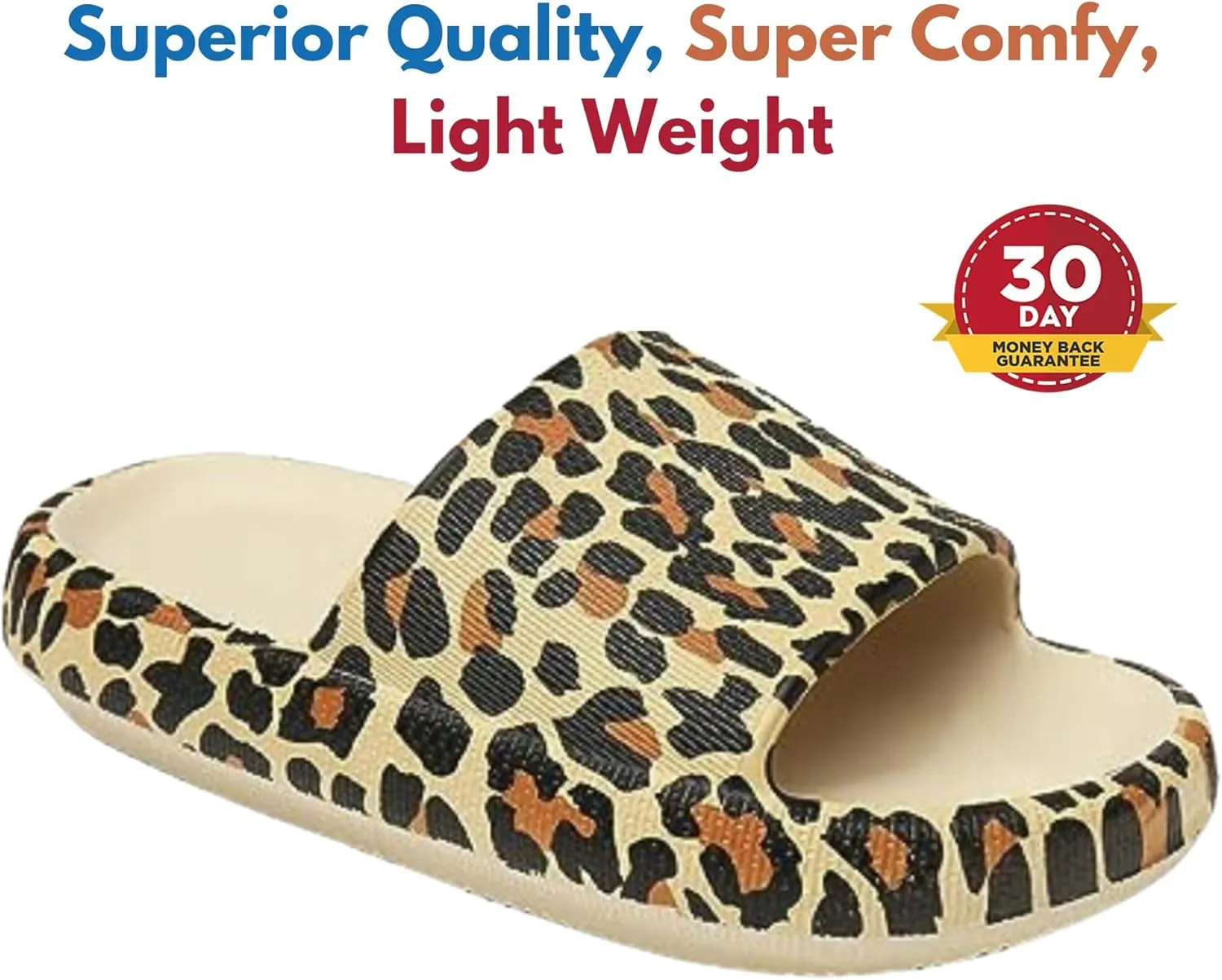 Genuine Pillow Slippers for Women and Men | House Slides Shower Sandals | Extremely Comfy | Cushioned Thick Sole | Cloud Slides | Lightweight Non-Slip Easy to Clean