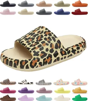 Genuine Pillow Slippers for Women and Men | House Slides Shower Sandals | Extremely Comfy | Cushioned Thick Sole | Cloud Slides | Lightweight Non-Slip Easy to Clean