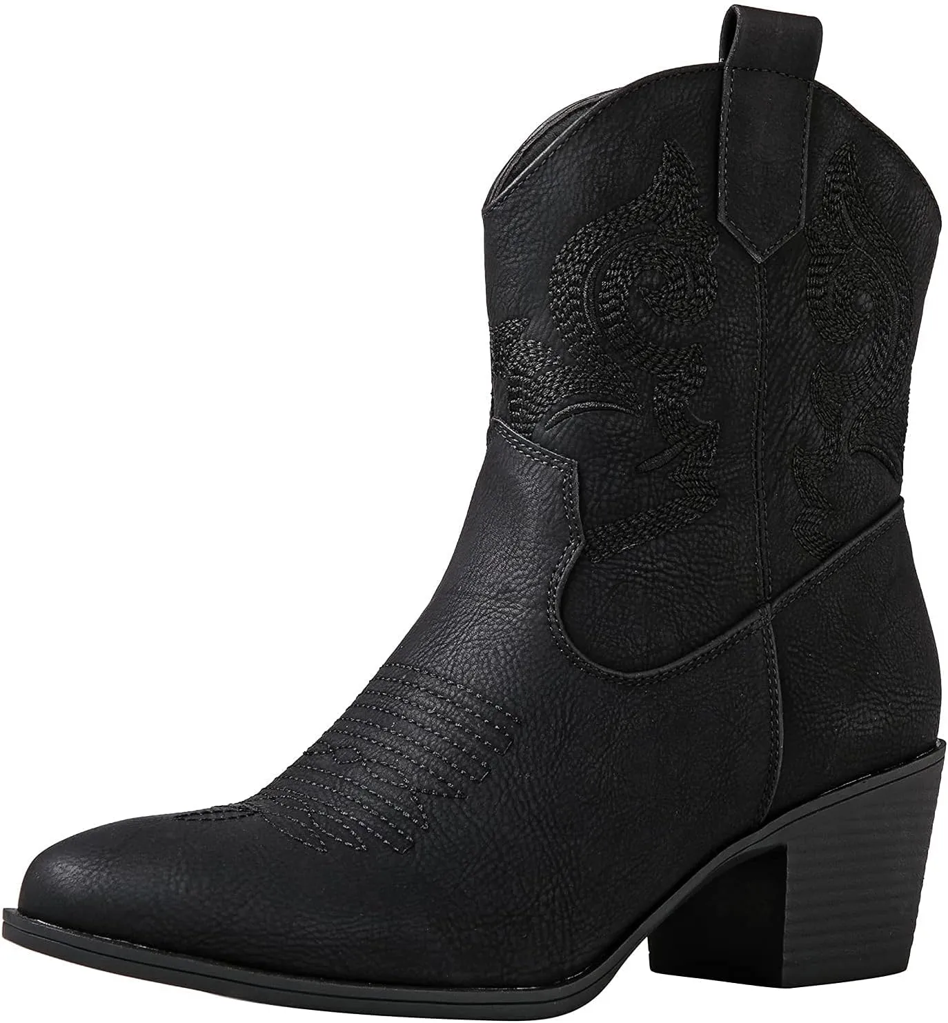 GLOBALWIN Women's The Western Wear Fashion Cowboy Cowgirl Free Birds Country Concert Disco Outfits Low Heel Walking Boots For Ladies