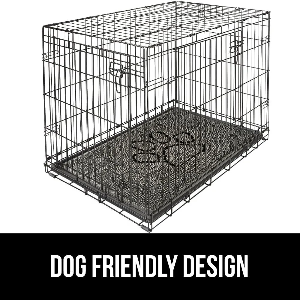 GORILLA GRIP Ultra Absorbent Grippy Doormat for Muddy Dog Paws, 36x24 Machine Washable Soakstopper Rugs Cleaner Floors, Bed Mat for Dirty Dogs, Indoor Entrance Door Rug Pet Bed Mats Paw Gray