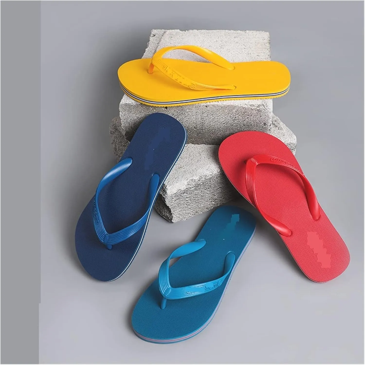 GRFIT Slippers Bathroom Flip Flops Man Tide Personality Summer Fashion Beach Clip Foot Casual Flip Flops Outerwear Flip Flops Fashion Sandals Shower