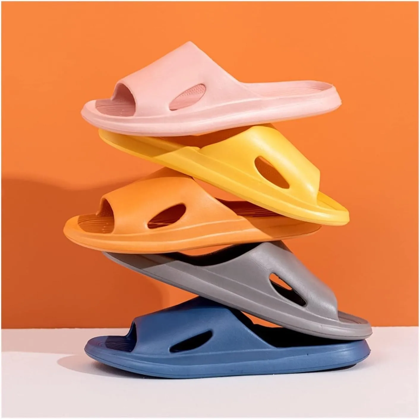 GRFIT Slippers Bathroom Slippers Women Summer Outdoor Home Sandals Couple Bathing Slippers Men Ladies Sandals Shower