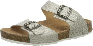 HAFLINGER Andrea Elegant Leather Sandals with Rubber Sole and Cork Latex Footbed Unisex