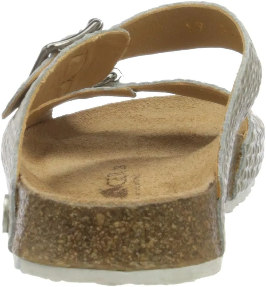 HAFLINGER Andrea Elegant Leather Sandals with Rubber Sole and Cork Latex Footbed Unisex