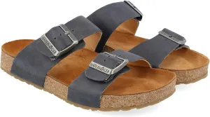 HAFLINGER Andrea Elegant Leather Sandals with Rubber Sole and Cork Latex Footbed Unisex