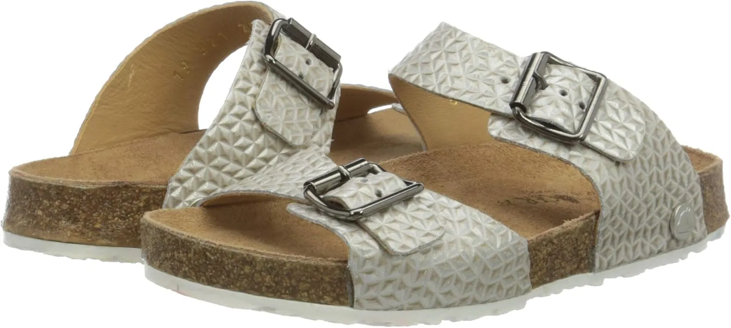 HAFLINGER Andrea Elegant Leather Sandals with Rubber Sole and Cork Latex Footbed Unisex