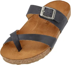 HAFLINGER Bio Juno Leather Mules Sandal Cork Footbed Unisex