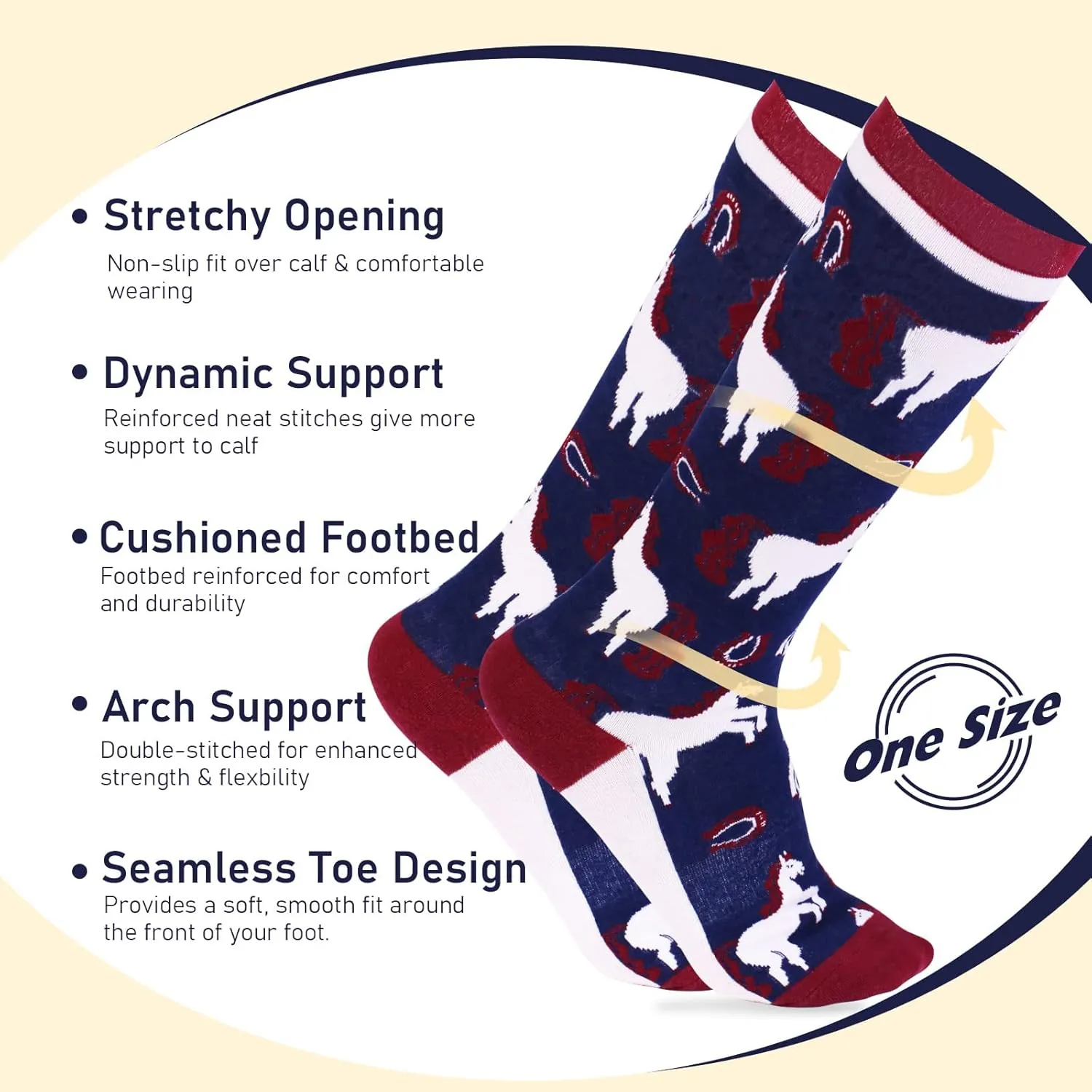 Harrison Howard 3 Pairs Premium Quality Equestrian Riding Socks for Horse Riding &Tall Boot Knee High Socks for Women
