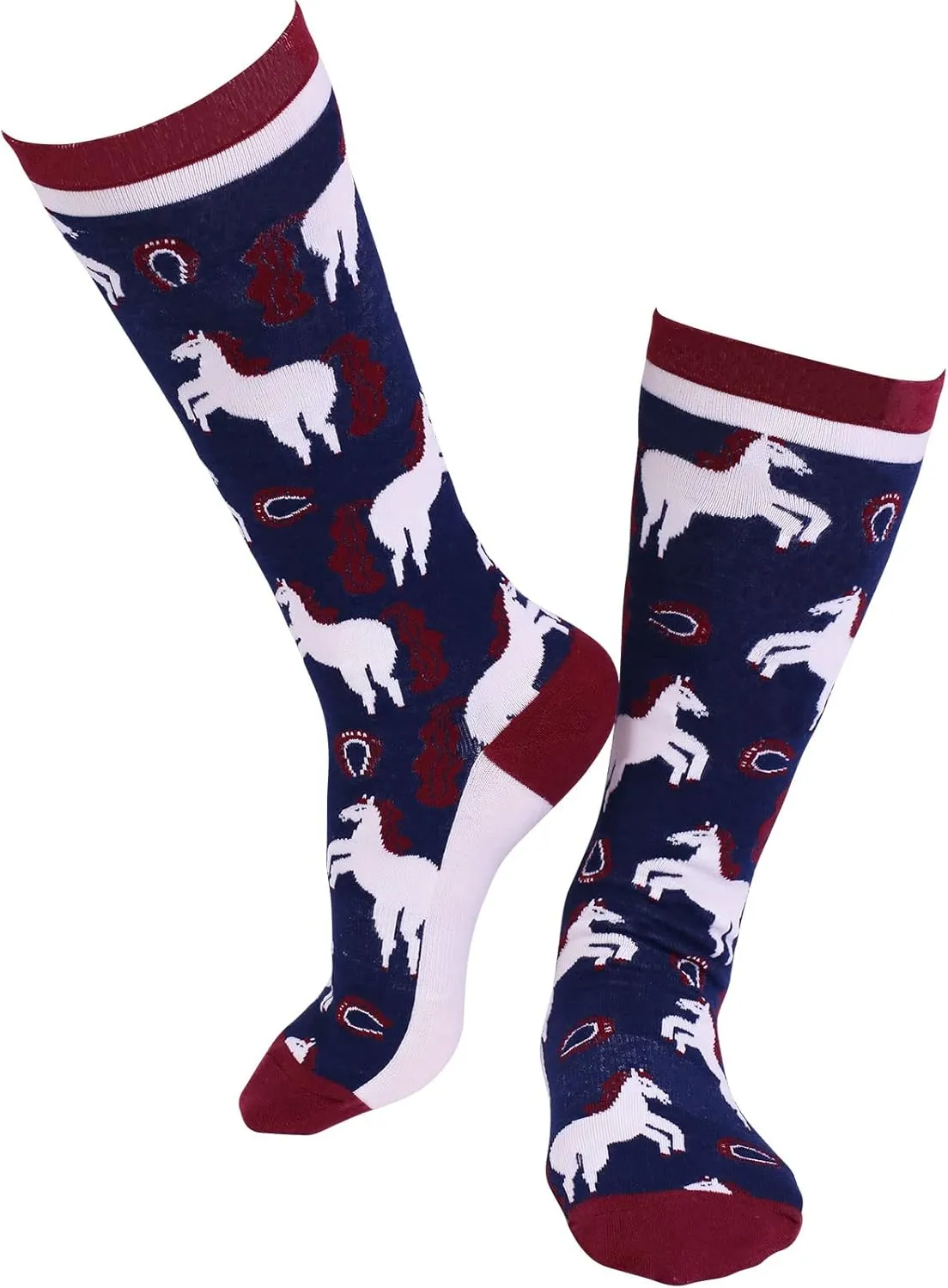 Harrison Howard 3 Pairs Premium Quality Equestrian Riding Socks for Horse Riding &Tall Boot Knee High Socks for Women
