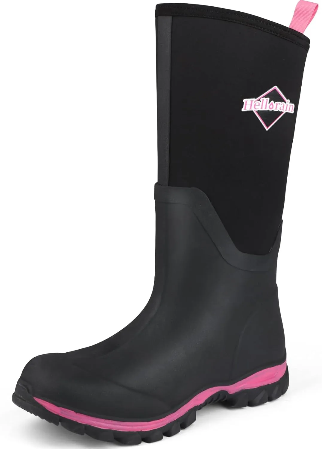 Hellorain Neoprene Rubber Waterproof Outdoor Rainboots Professional Non-slip Lightweight Breathable Women's Rain Shoes Suitable for Farms, Fish Ponds, Gardens