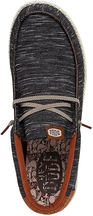 Hey Dude Men's Wally Jersey | Men's Loafers | Men's Slip On Shoes | Comfortable & Light-Weight