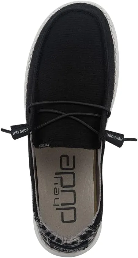 Hey Dude Women's Wendy Chambray | Women's Shoes | Women's Lace Up Loafers | Comfortable & Light-Weight