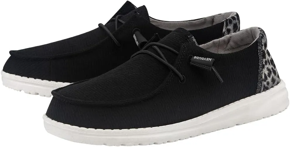 Hey Dude Women's Wendy Chambray | Women's Shoes | Women's Lace Up Loafers | Comfortable & Light-Weight