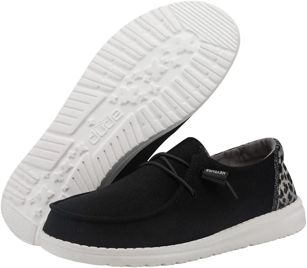 Hey Dude Women's Wendy Chambray | Women's Shoes | Women's Lace Up Loafers | Comfortable & Light-Weight