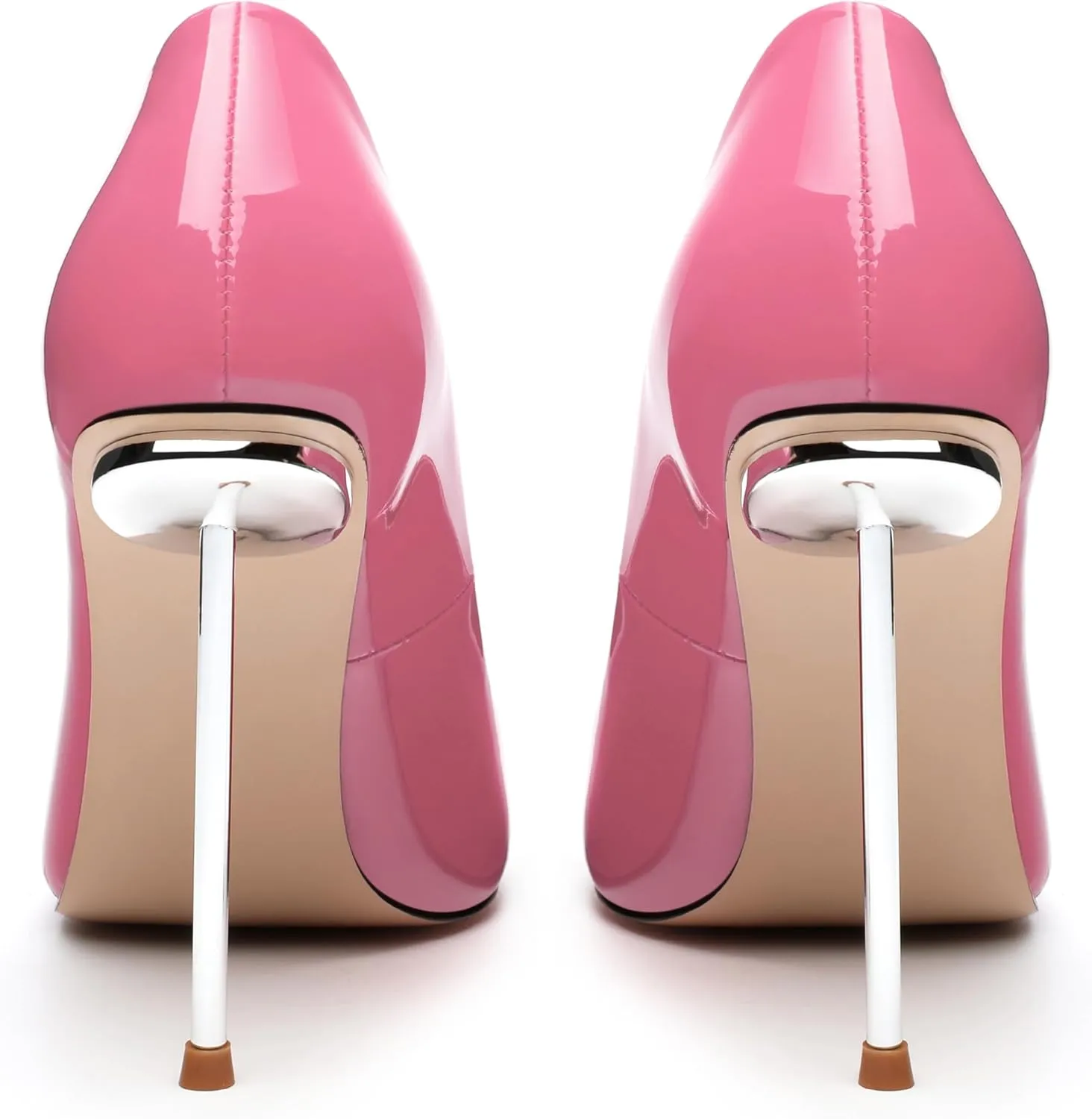 High Heels Pumps for Women Stiletto Patent Pointed Closed Toe Slip on Sexy Classic Wedding Dressy Shoes