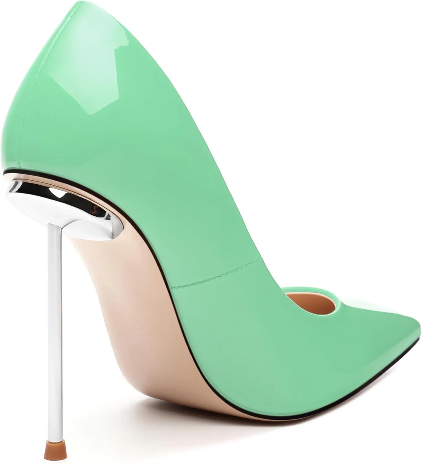 High Heels Pumps for Women Stiletto Patent Pointed Closed Toe Slip on Sexy Classic Wedding Dressy Shoes