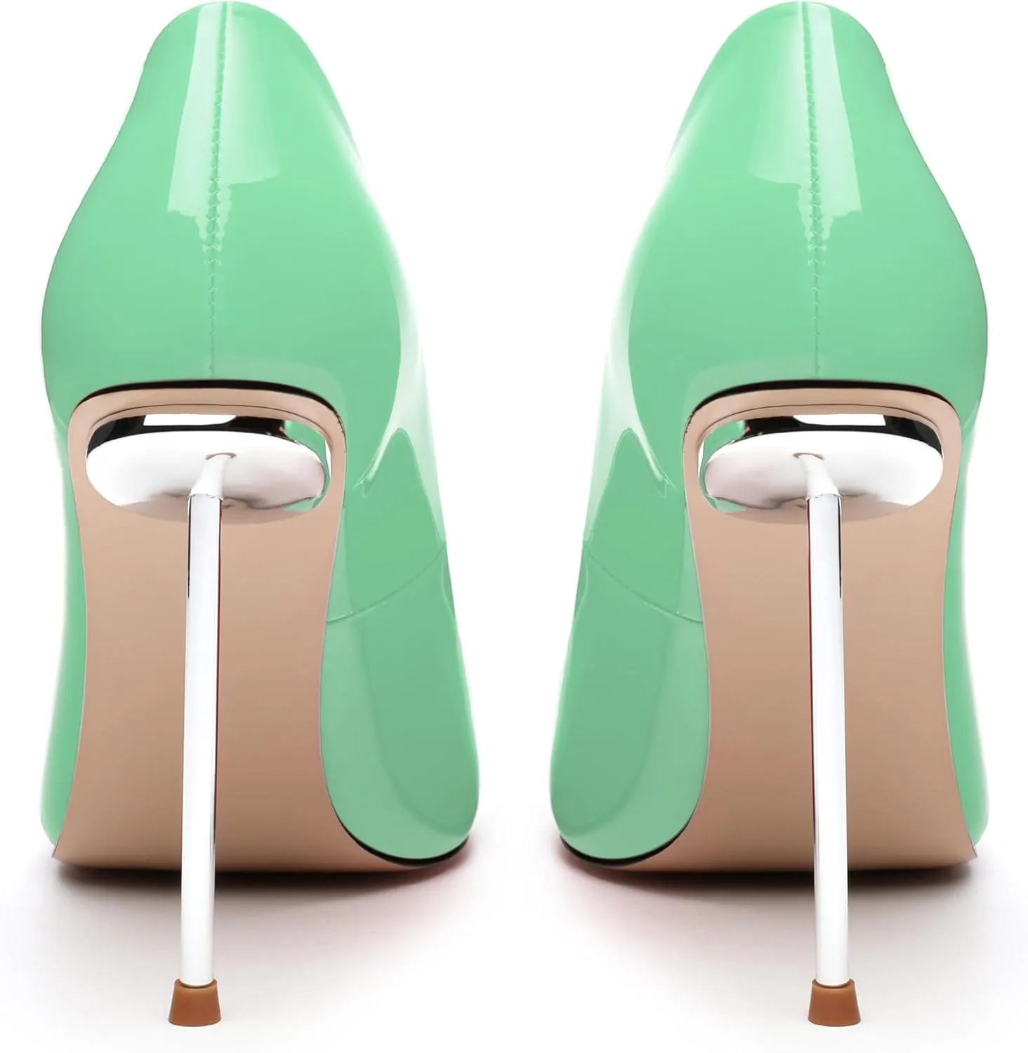 High Heels Pumps for Women Stiletto Patent Pointed Closed Toe Slip on Sexy Classic Wedding Dressy Shoes
