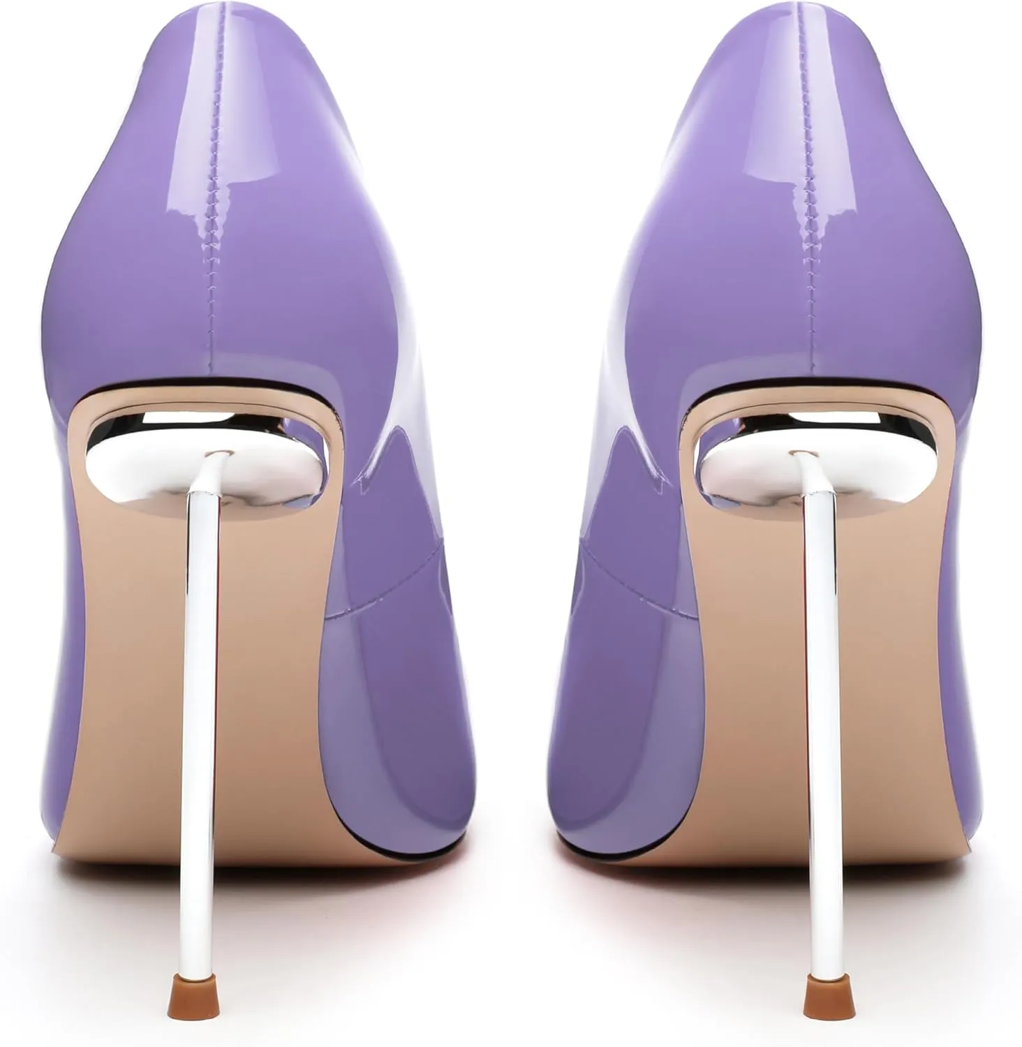 High Heels Pumps for Women Stiletto Patent Pointed Closed Toe Slip on Sexy Classic Wedding Dressy Shoes