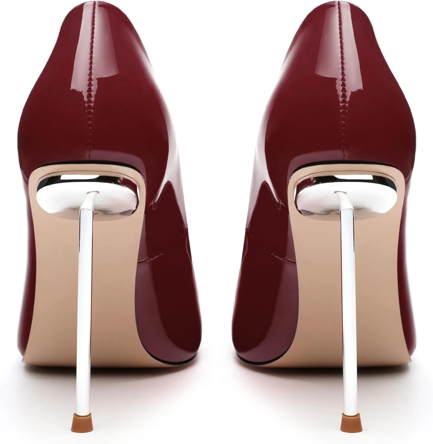 High Heels Pumps for Women Stiletto Patent Pointed Closed Toe Slip on Sexy Classic Wedding Dressy Shoes