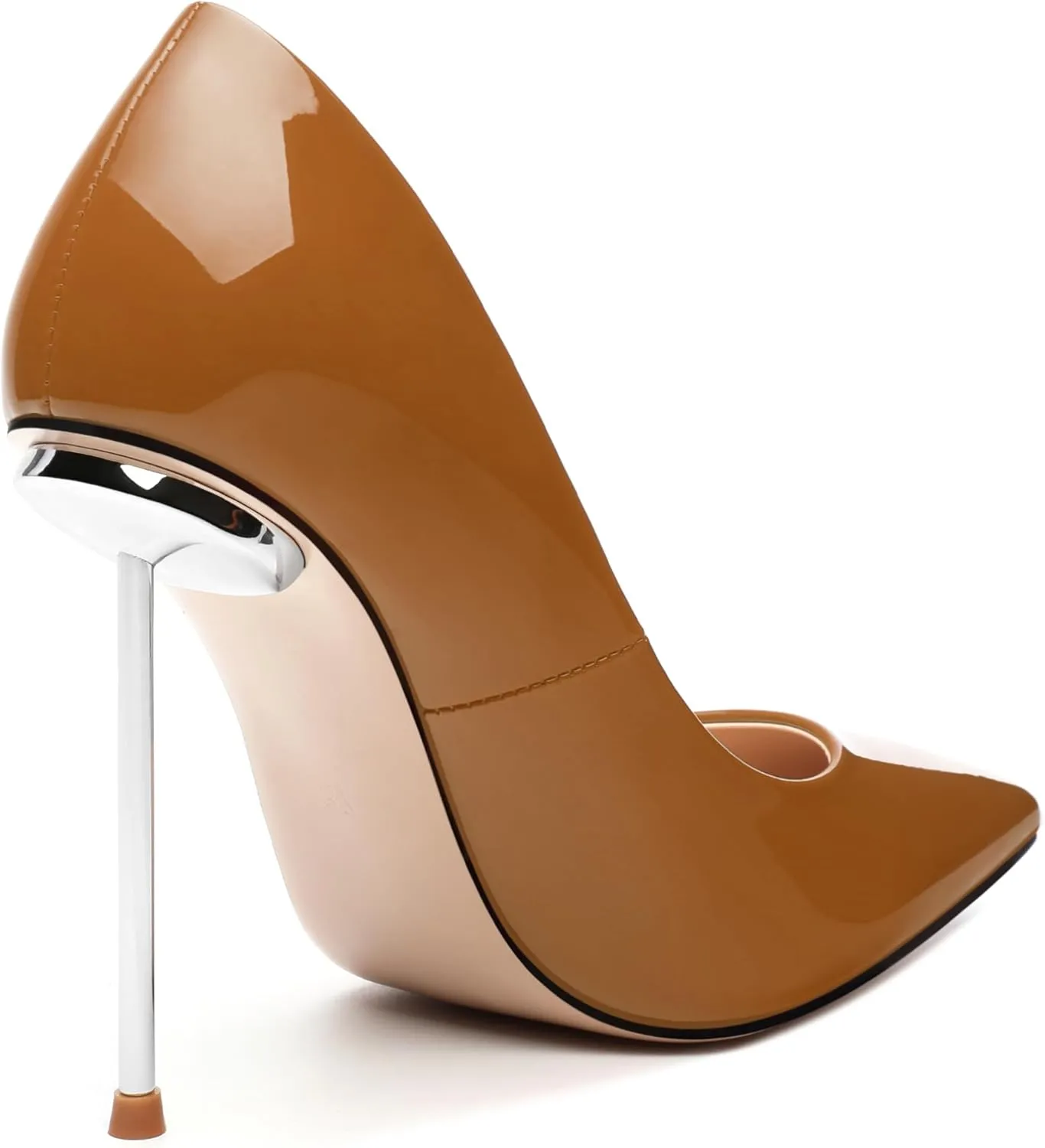 High Heels Pumps for Women Stiletto Patent Pointed Closed Toe Slip on Sexy Classic Wedding Dressy Shoes