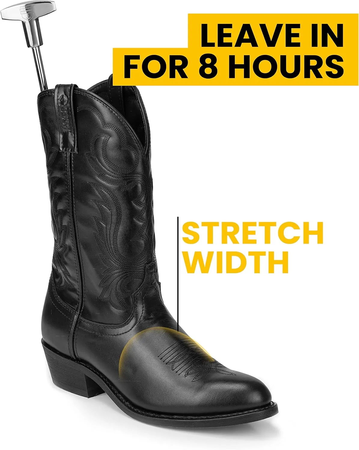 HOUNDSBAY Bloodhound Professional Western Cowboy Boot Stretcher for Men & Women - Widener Shoe Stretcher For Cowboy Boots