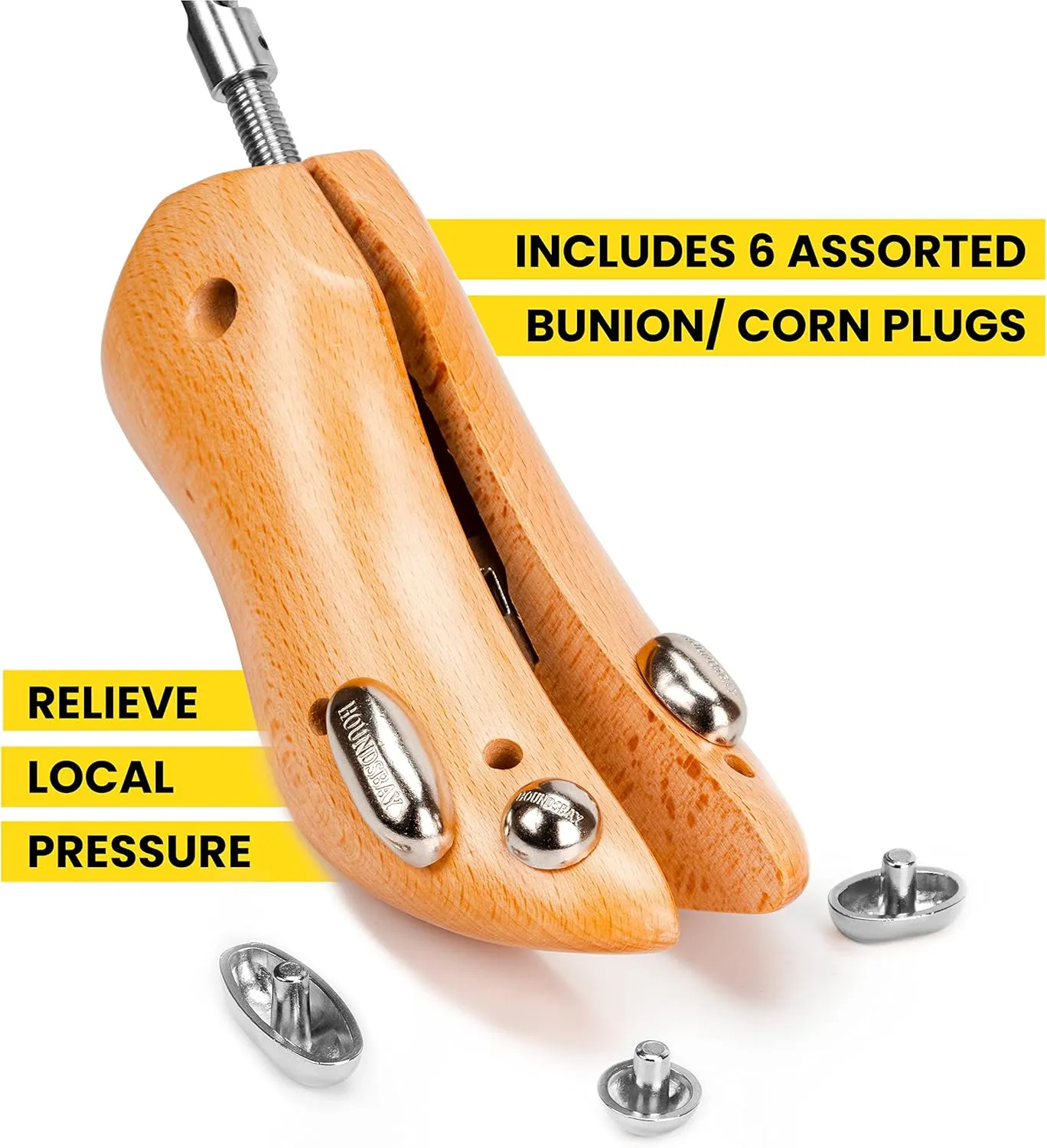 HOUNDSBAY Bloodhound Professional Western Cowboy Boot Stretcher for Men & Women - Widener Shoe Stretcher For Cowboy Boots