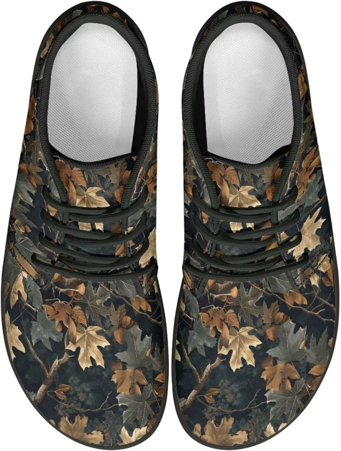 Howilath Barefoot Sneakers Men Slip On Wide Toe Walking Shoes with Zero Drop Sole Low Top Running Shoes