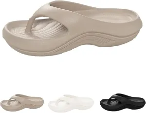 Hrtesus Pillow Slides for Women Pillow Flip Flops Arch Support Orthopedic Sandals Recovery, Lightweight, Cushioning, Shock-Absorbing