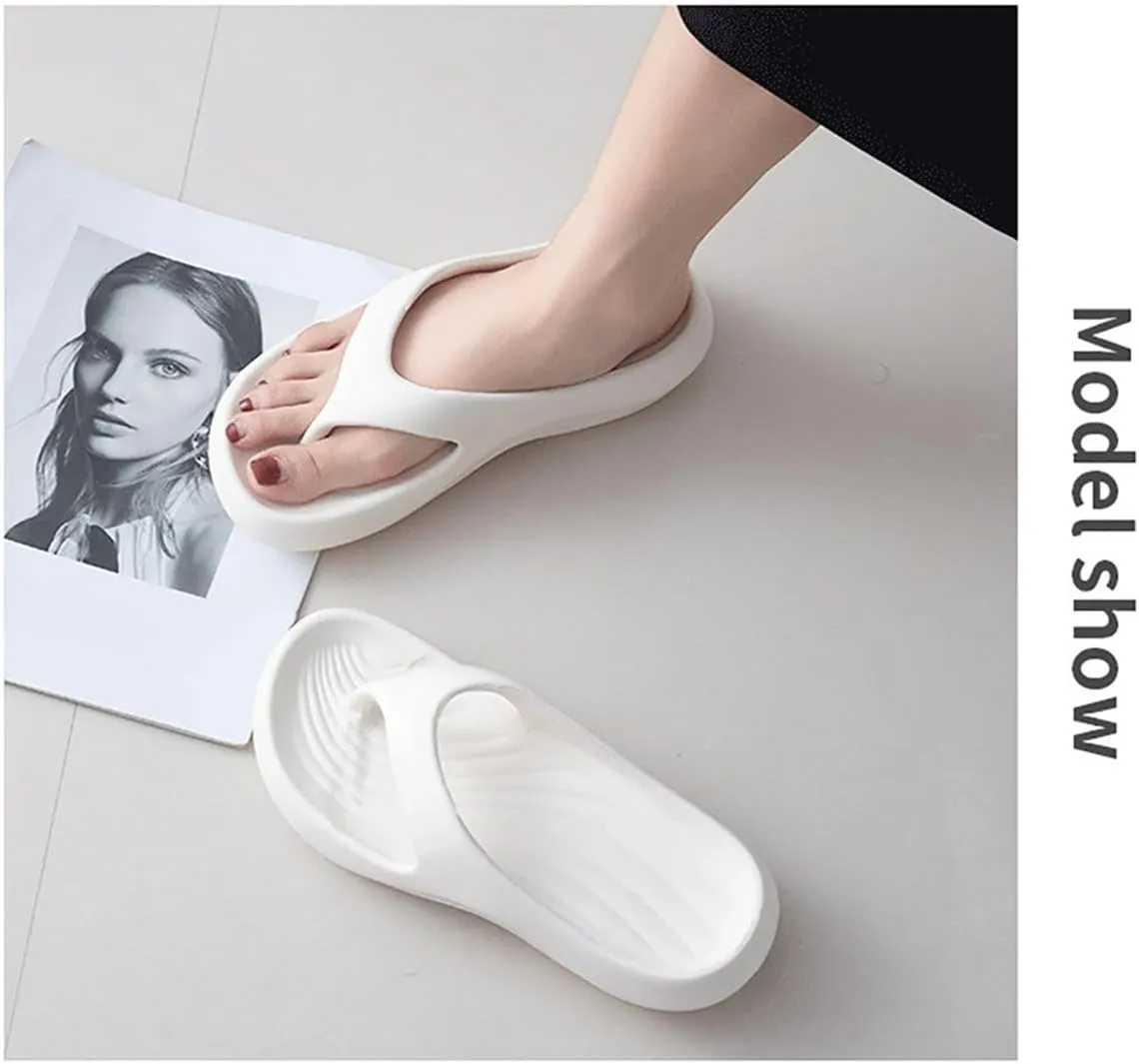 Hrtesus Pillow Slides for Women Plantar Fasciitis Pillow Flip Flops Arch Support Orthopedic Sandals Recovery Lightweight Cushioning Shock-Absorbing