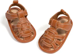 HsdsBebe Infant Baby Boys Girls Summer Beach Sandals Breathable Athletic Anti-slip Soft Sole Newborn First Walker Crib Shoes