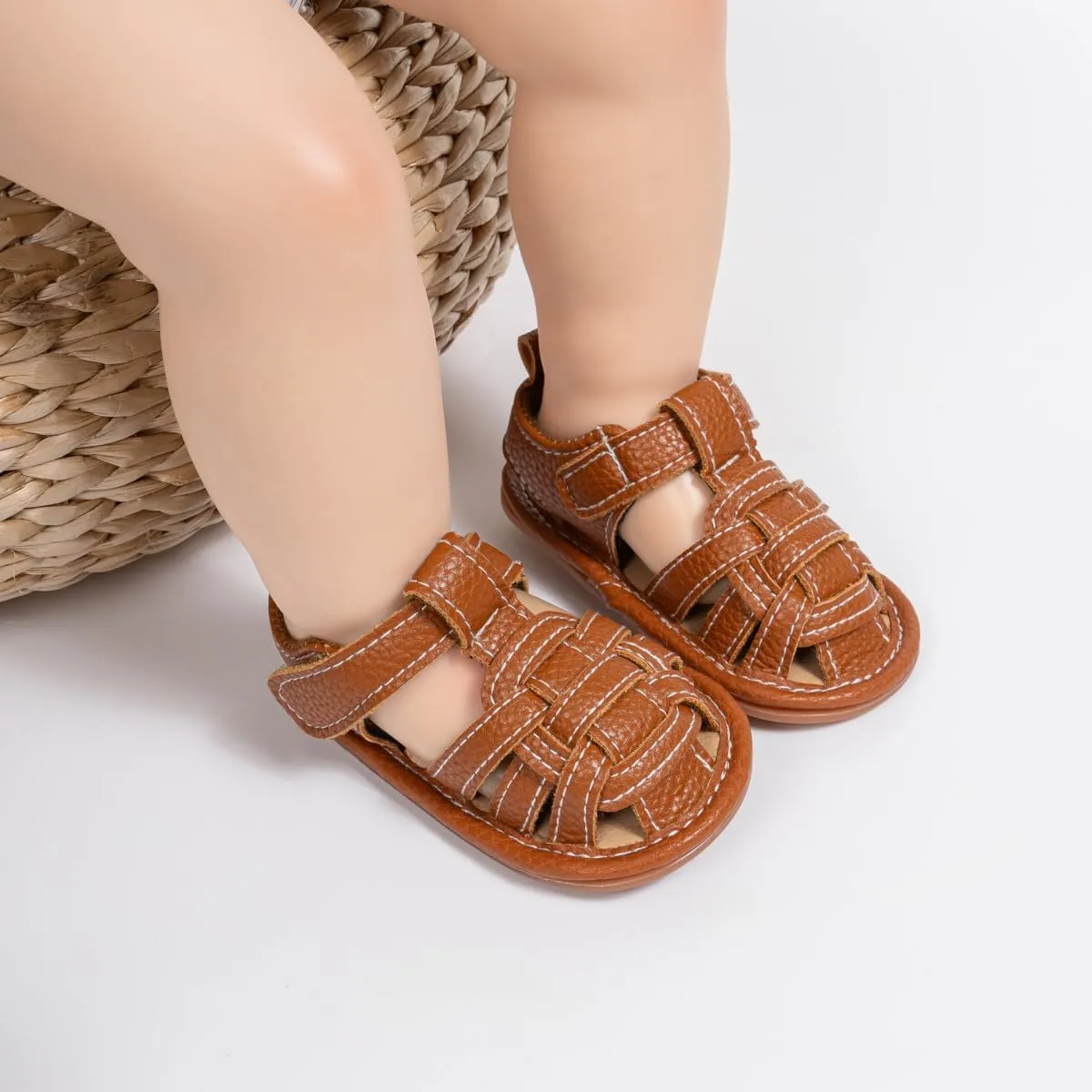 HsdsBebe Infant Baby Boys Girls Summer Beach Sandals Breathable Athletic Anti-slip Soft Sole Newborn First Walker Crib Shoes