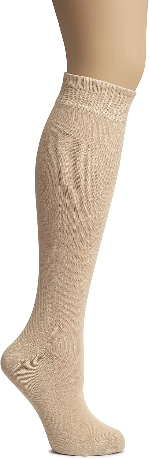 Hugh Ugoli Women's Bamboo Knee High Socks | Comfort Seam Long Dress Socks, Soft & Lightweight | Shoe Size 5-8/8-11, 4 Pairs