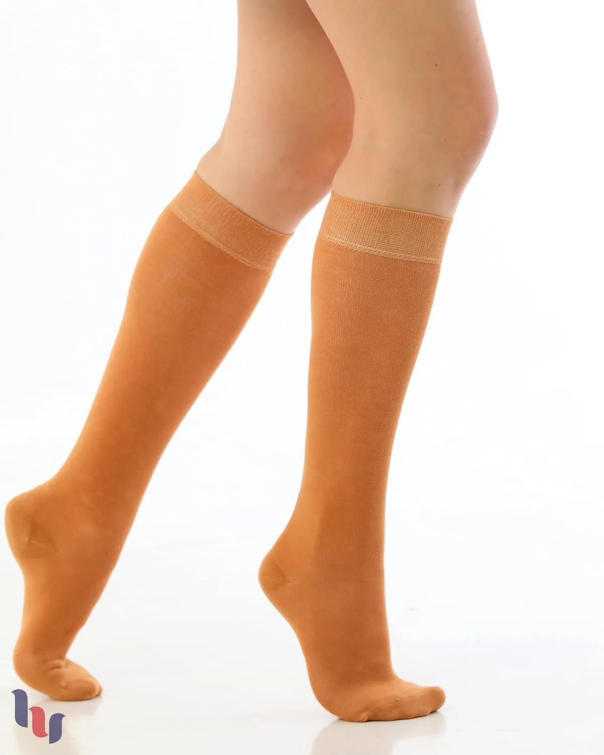 Hugh Ugoli Women's Bamboo Knee High Socks | Comfort Seam Long Dress Socks, Soft & Lightweight | Shoe Size 5-8/8-11, 4 Pairs
