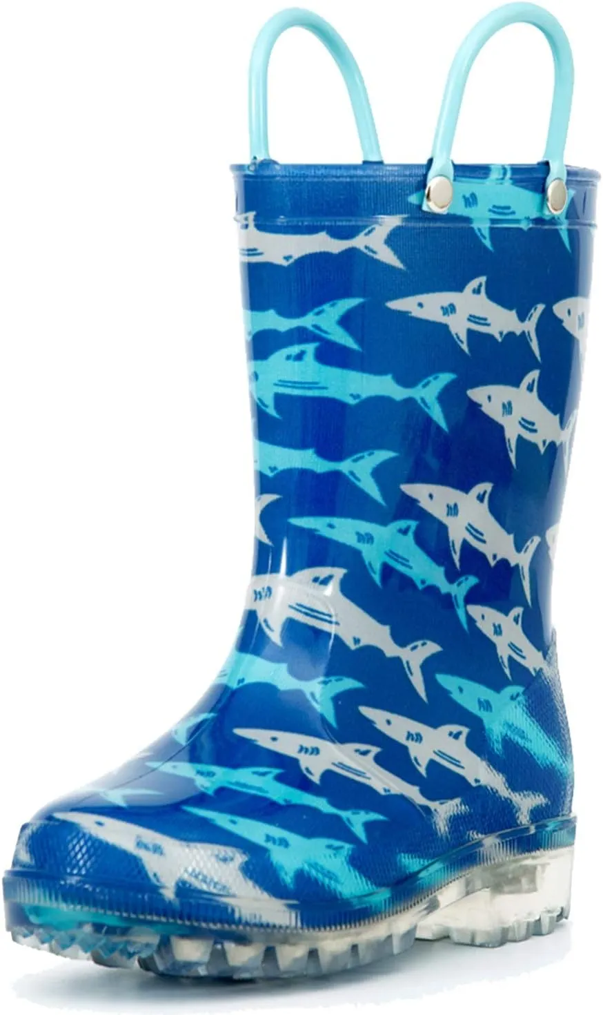HugRain Light Up Rain Boots for Little Kids