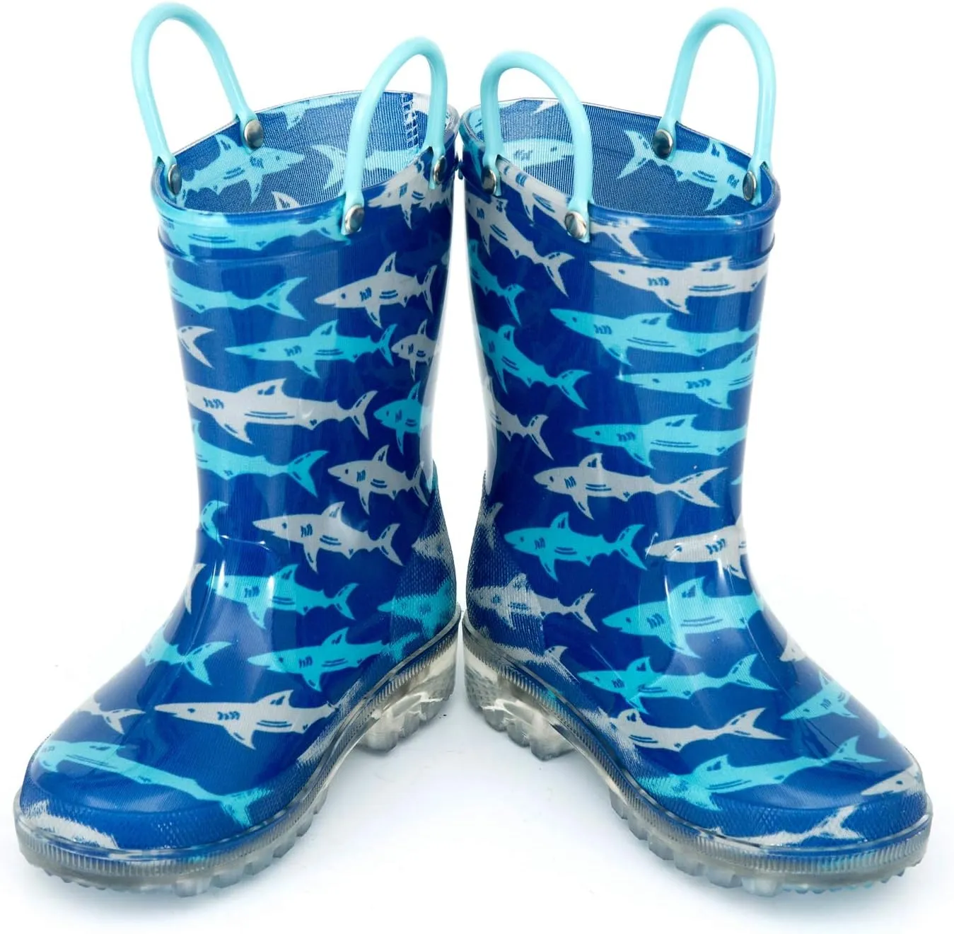 HugRain Light Up Rain Boots for Little Kids