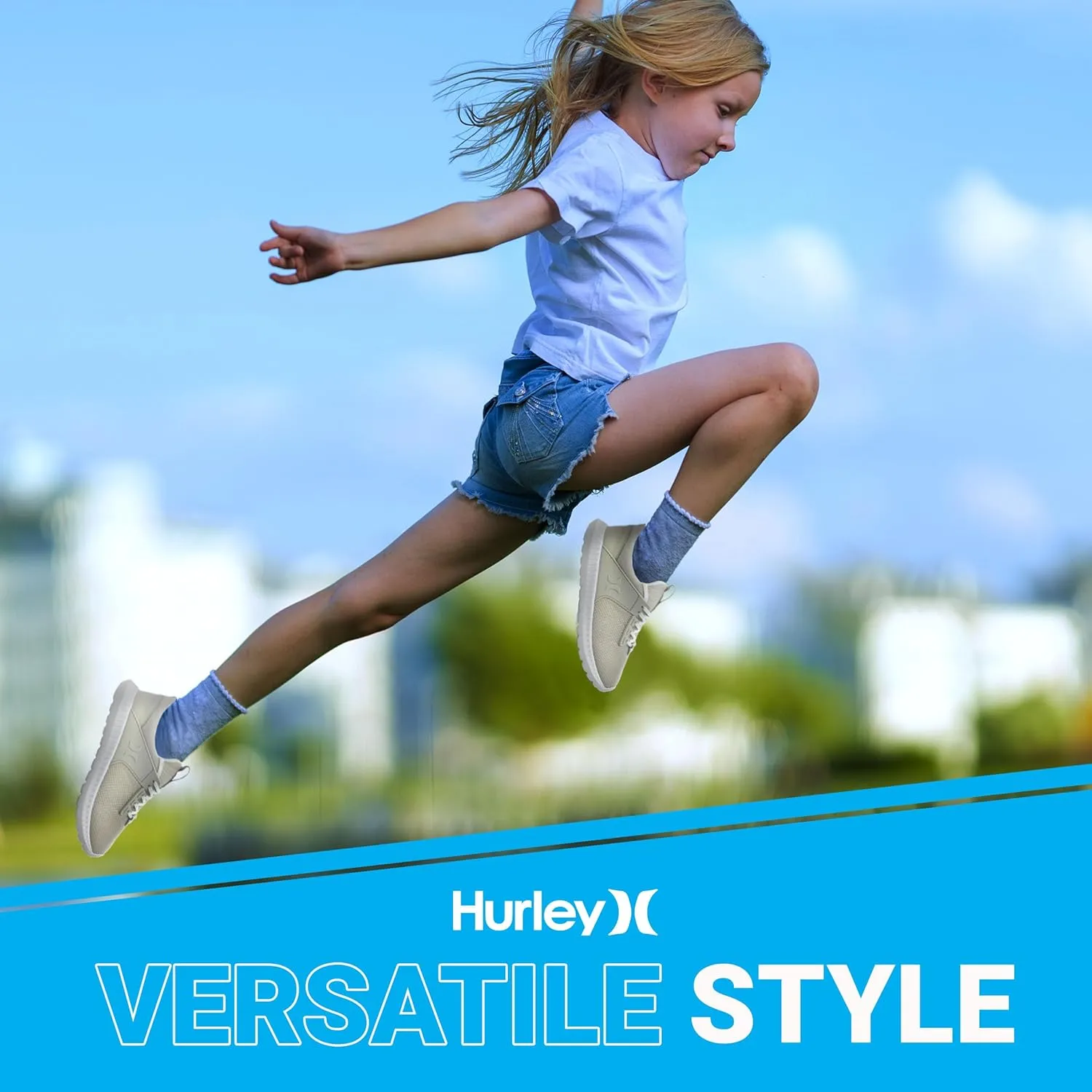 Hurley Kiwi Kids Sneakers - Versatile Sports and Running Shoes for Kids, Girls and Boys Sneaker Shoes, Durable Sports Shoes for Boys and Girls- Rubber Shoes for Children