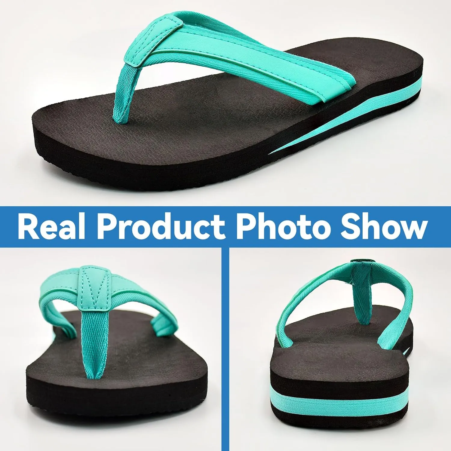HYCLES Kids Flip Flops Boys Girls Sandals Water Shoes Boys Girls Unisex-Child Beach Shoes Flip Flops