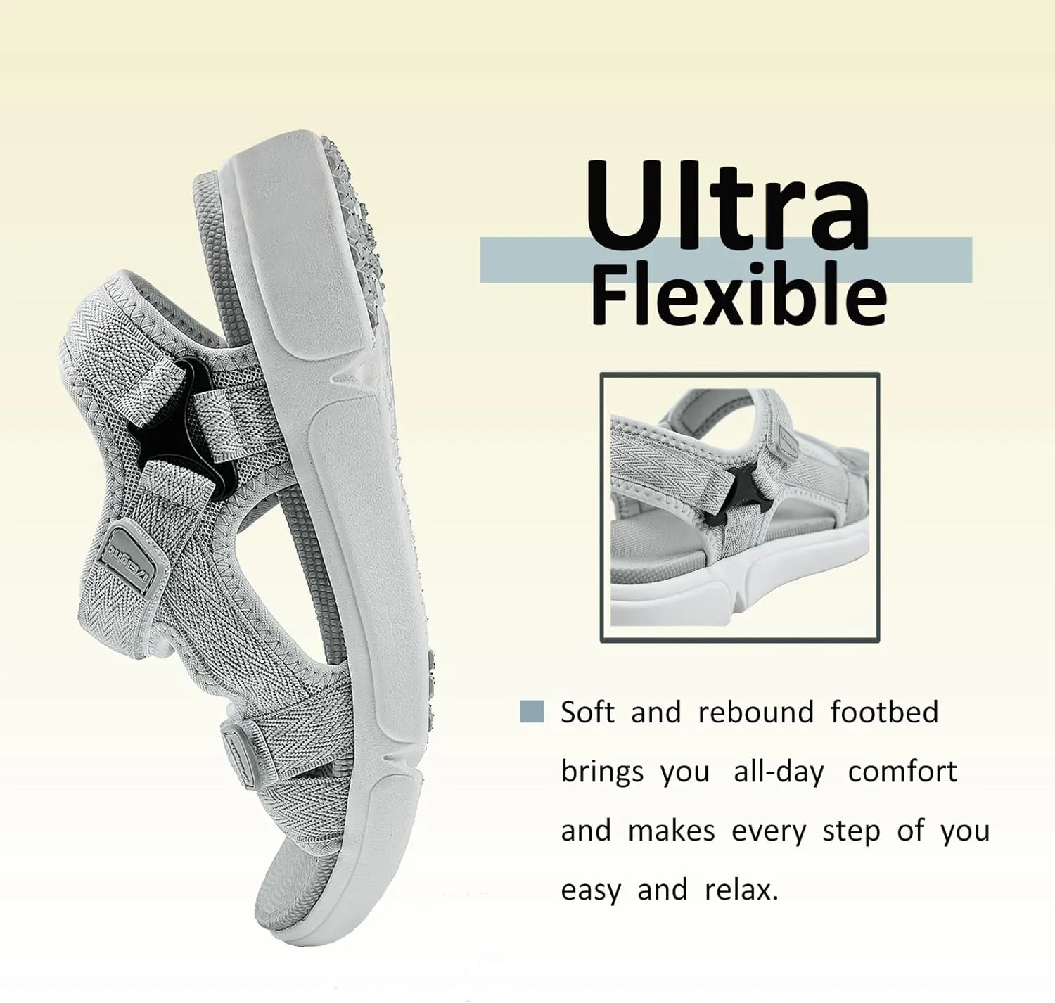 i78 Women’s Sandals LightWeight Comfort Soft Cushioning Footbed Sports Athletic Casual for Outdoor Walking Hiking