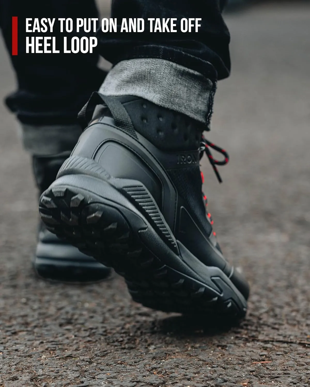 IRON JIA'S Motorcycle Shoes for Men, Waterproof Anti-Slip Breathable Street Casual Motorcycle Riding Boots with Lace Garage, Ankle Support, Shift Pads 10