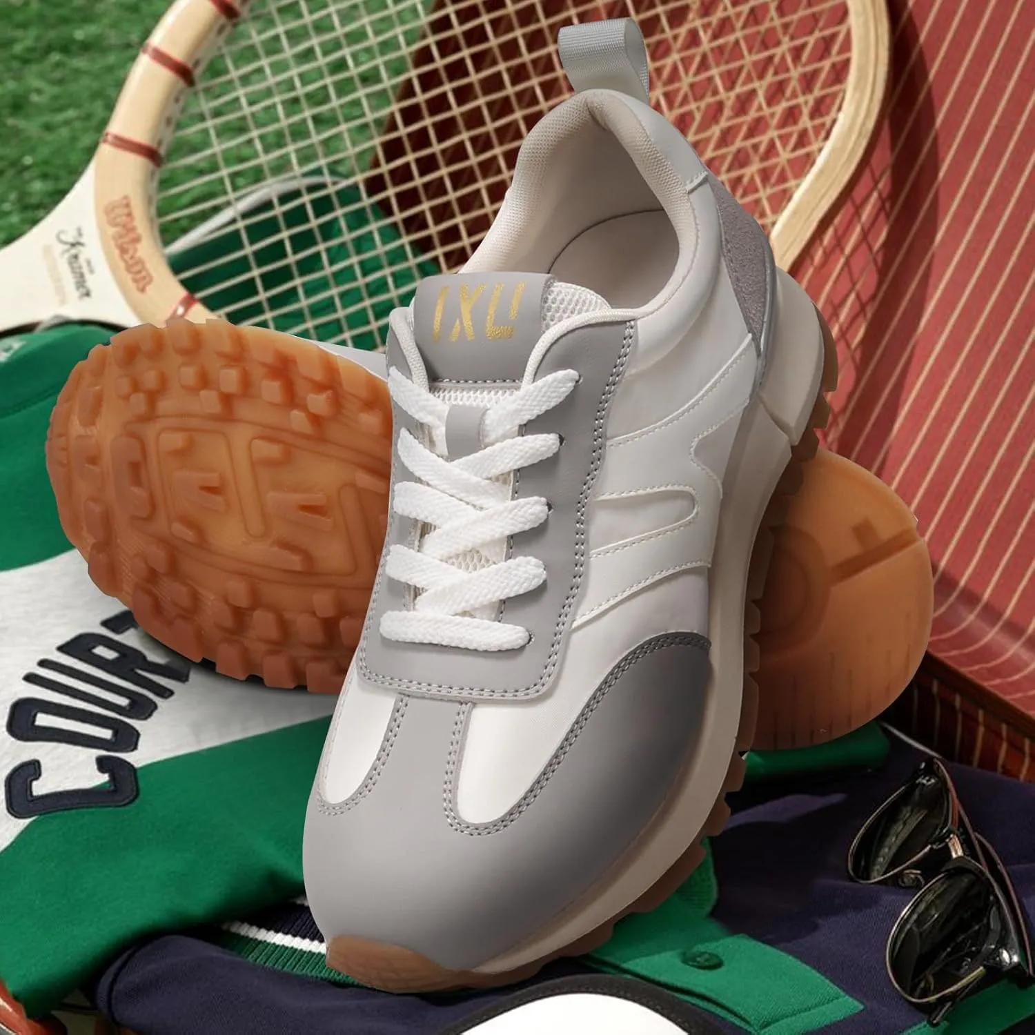IXU 2025 Sneakers for Women Casual Walking Shoes Comfortable Tennis Running Fashion Shoes Fall Shoes 2025