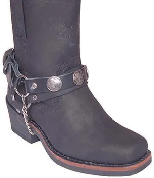 Jamin' Leather Buffalo Nickel Boot Strap #BS101BN