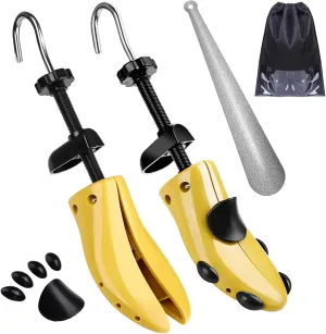 JJDPARTS Shoe Stretcher, Pair 4-Way Shoe Expander Widener Shoe Tree Extender for Women Men