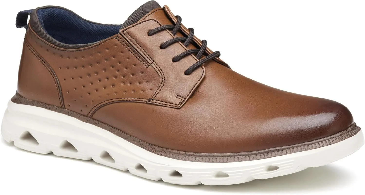 Johnston & Murphy Jenkins Plain Toe Men’s Shoe – Mens Dress Sneakers, Leather Fashion Shoes for Men