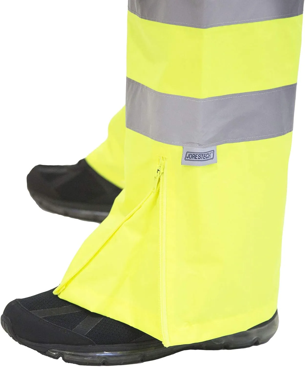 JORESTECH Safety Rain Pants Reflective High Visibility Yellow/Lime ANSI Class E 150D Heavy Duty PANTS-03 (L)