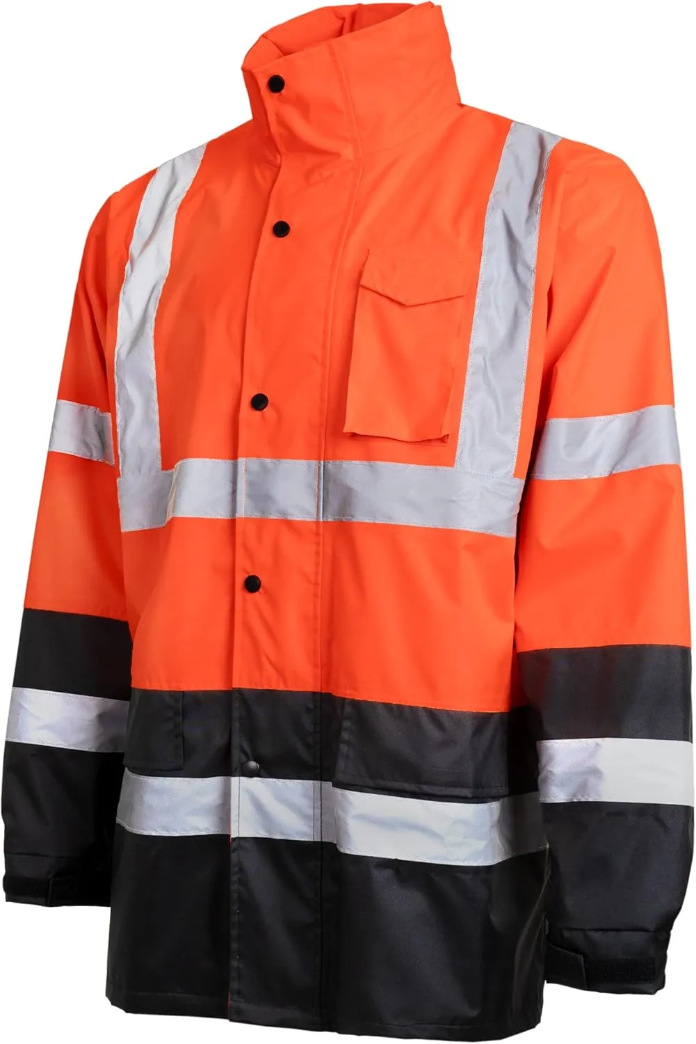 JORESTECH Safety Rain Set/Jacket Reflective High Visibility Yellow Black JK-03 / Pants Lime ANSI 150D Heavy Duty PANTS-03